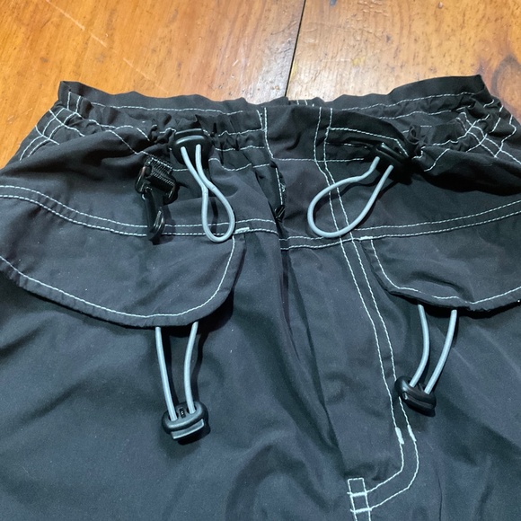 Vintage MacGear Punk Rave Goth Baggy Streetwear Cargo Black pants size Small - Picture 7 of 12